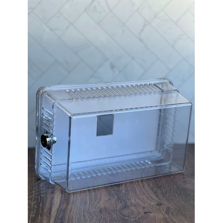 White-Rodgers Large Clear Plastic Guard 8 1/4x 5 3/8x 3 1/2 Dual Mount with Solid/ Ring Base 864